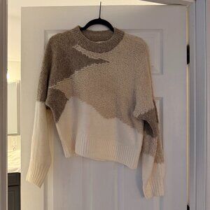 Abercrombie tri-color neutral sweater